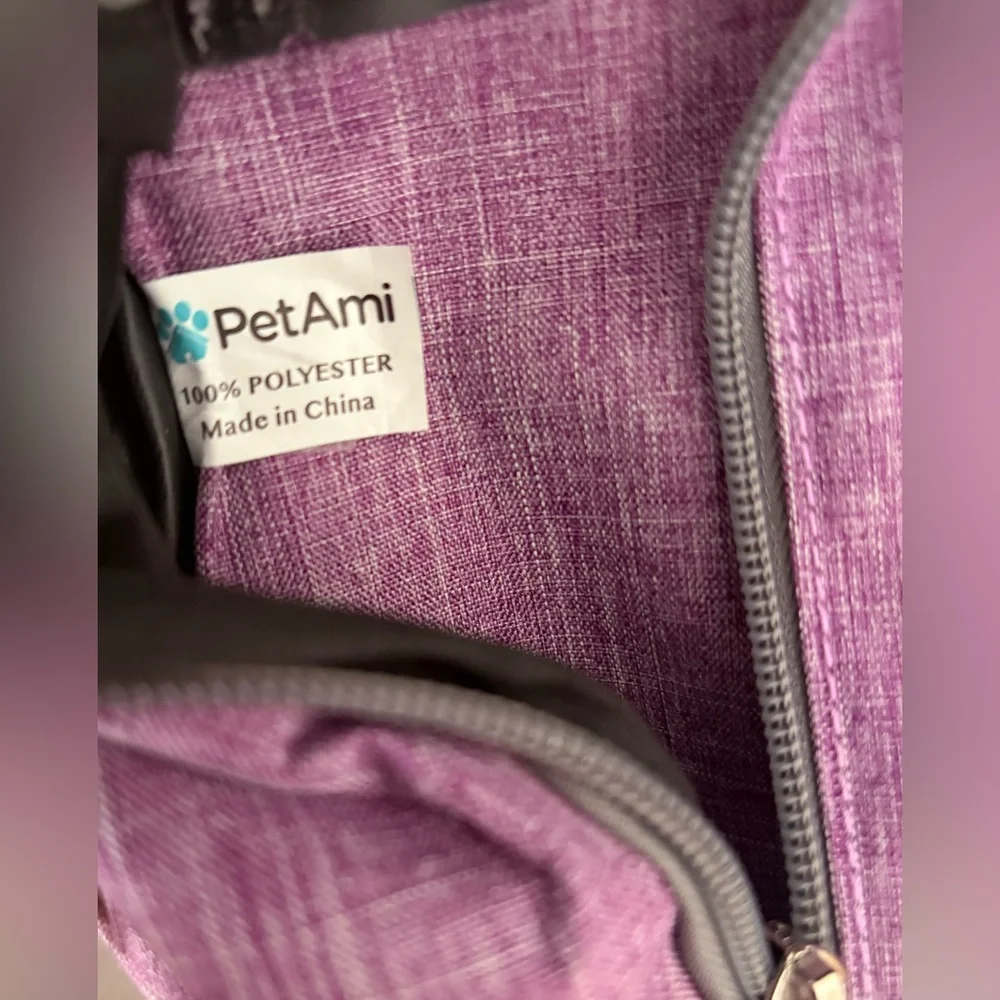 Dog Padded Crossbody Sling Pouch Carrier Designed For Small Medium Dogs. PetAmi
